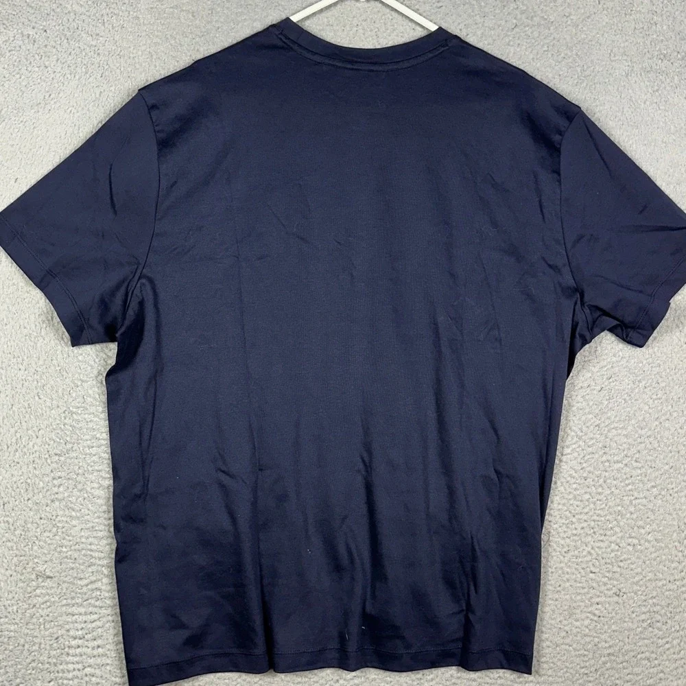 NEW Banana Republic T-Shirt Mens 2XL Navy Luxe Touch Performance Tailored Tee